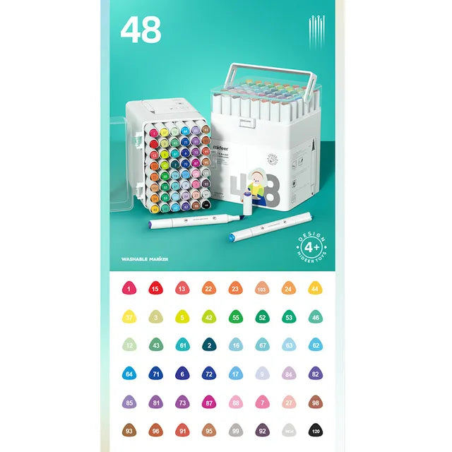 Mideer Dual Tip Marker 48 Colors