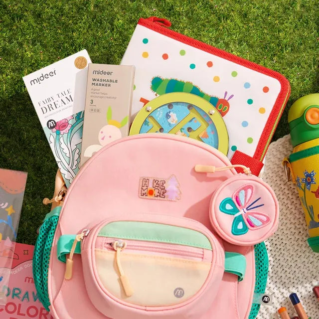 Sac à dos Mideer pour enfants, Papillon Rose
