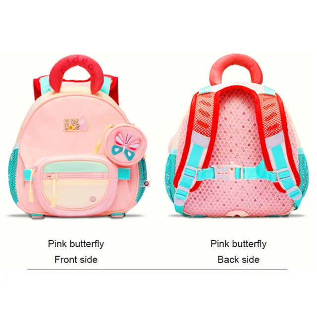 Sac à dos Mideer pour enfants, Papillon Rose