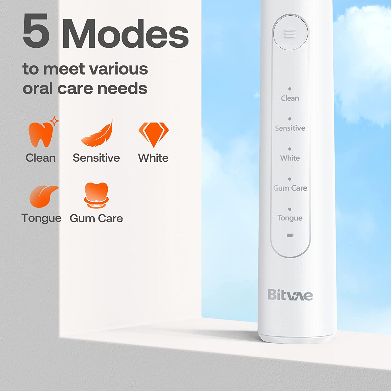 Bitvae R2 Rotating Electric Toothbrush, with 8 Brush Heads, ADA Accepted