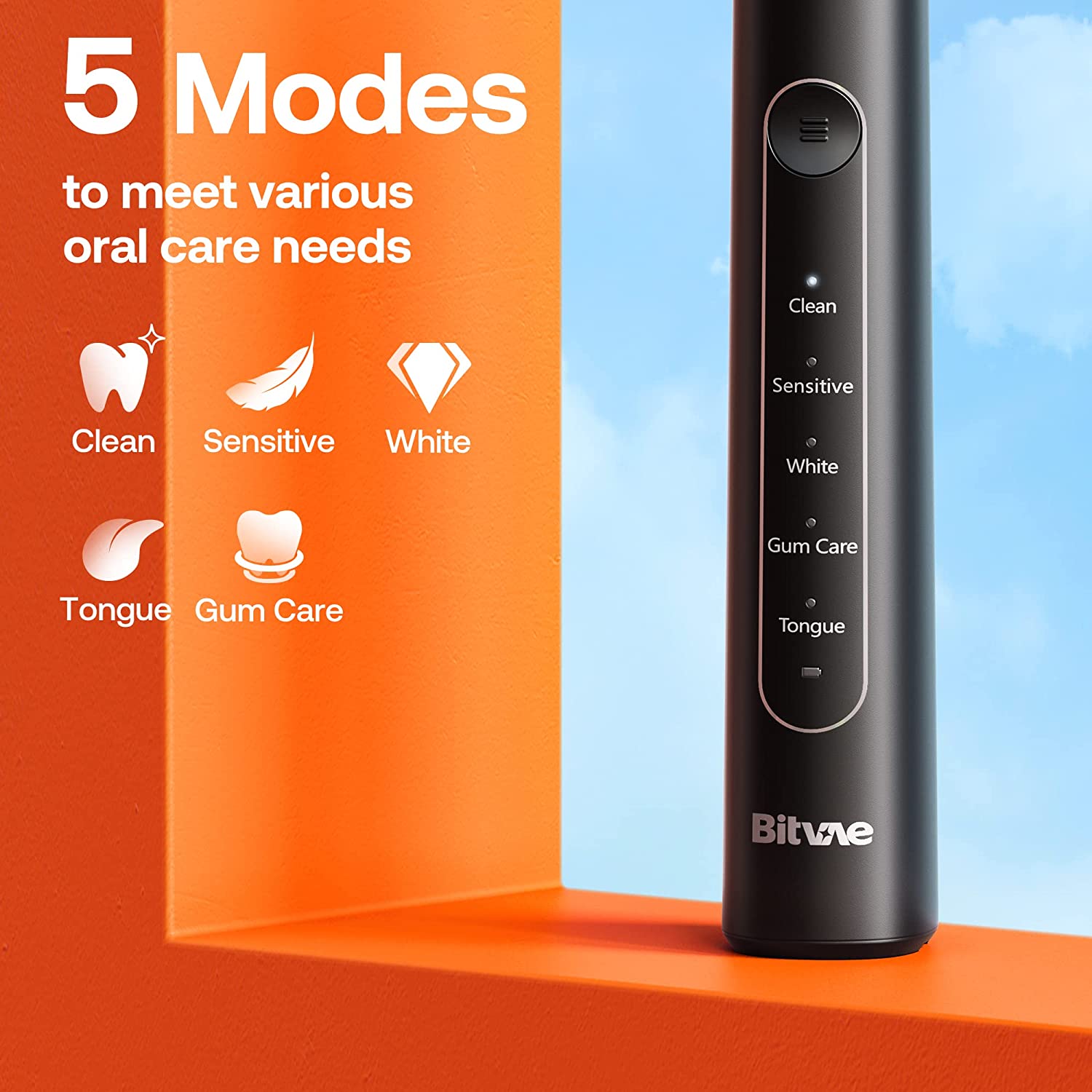 Bitvae R2 Rotating Electric Toothbrush, with 8 Brush Heads, ADA Accepted