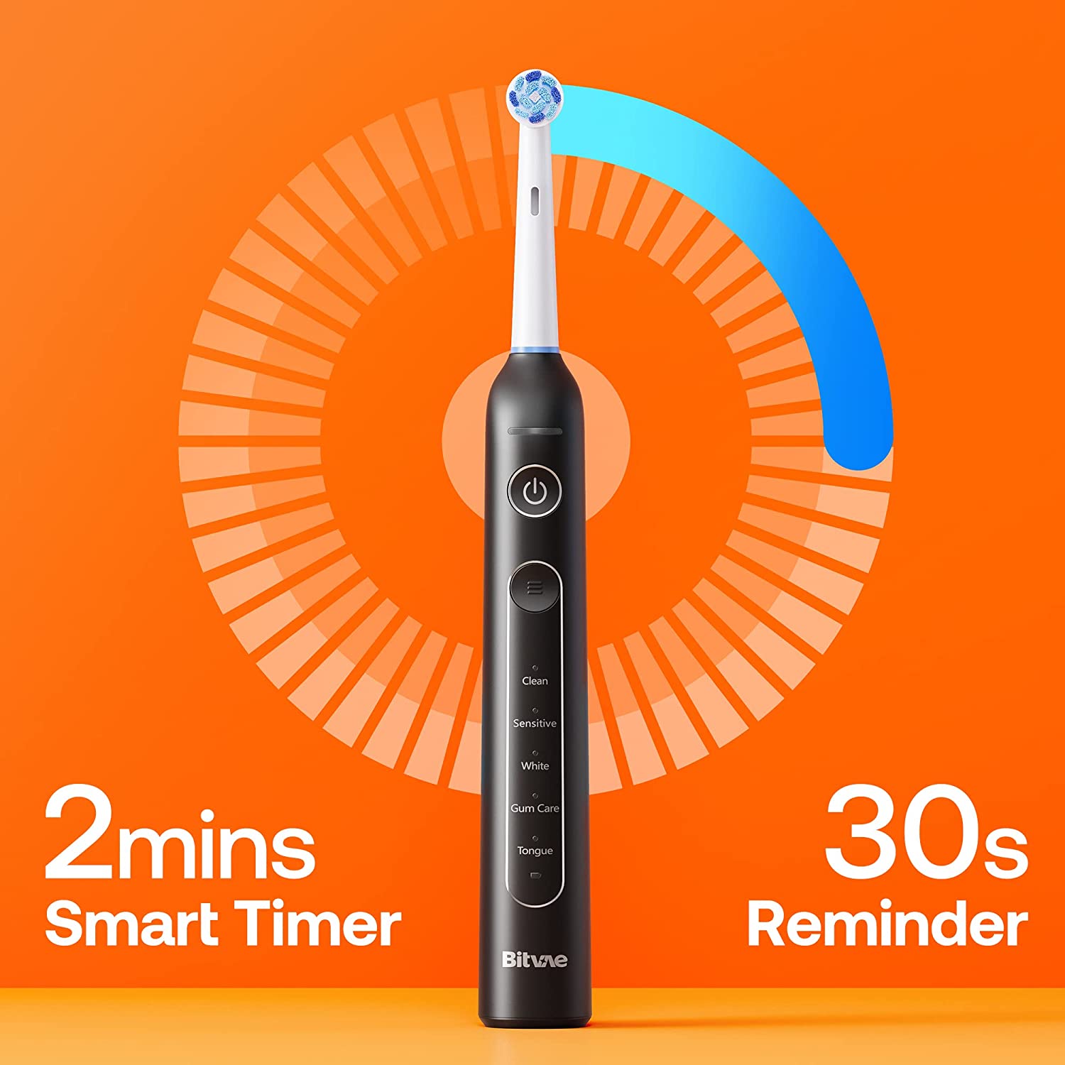Bitvae R2 Rotating Electric Toothbrush, with 8 Brush Heads, ADA Accepted