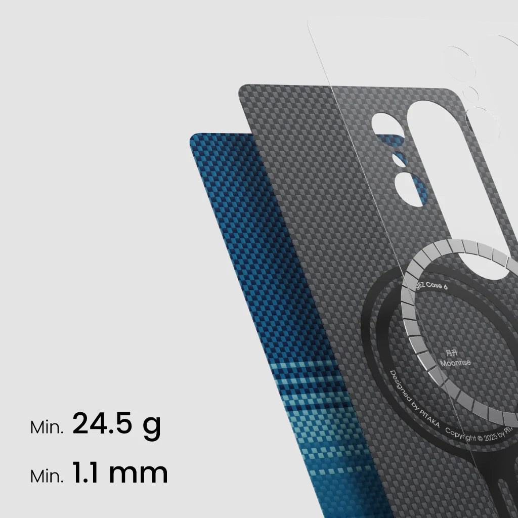 PITAKA Tactile Woven Case for Samsung Galaxy S25 Ultra Sunset Moonrise Series