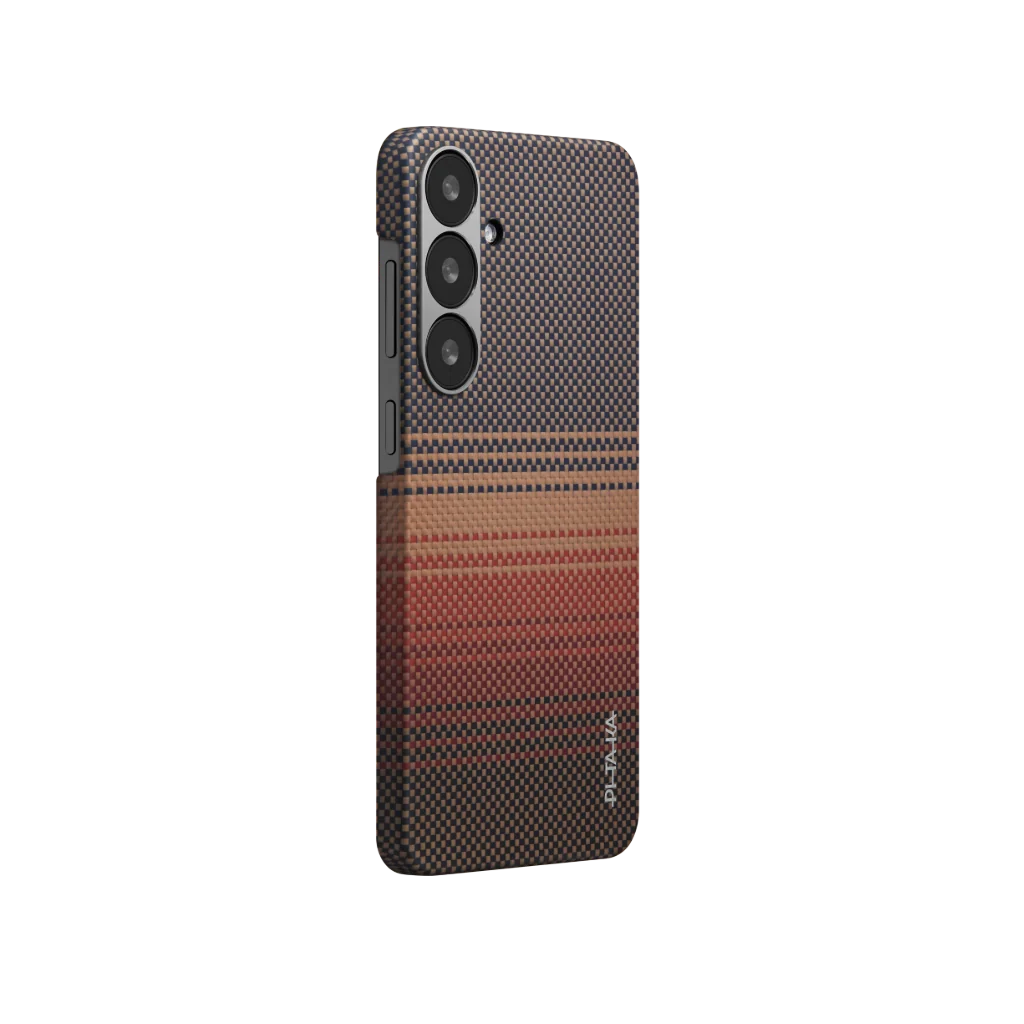PITAKA Tactile Woven Case for Samsung Galaxy S25 Sunset Moonrise Series