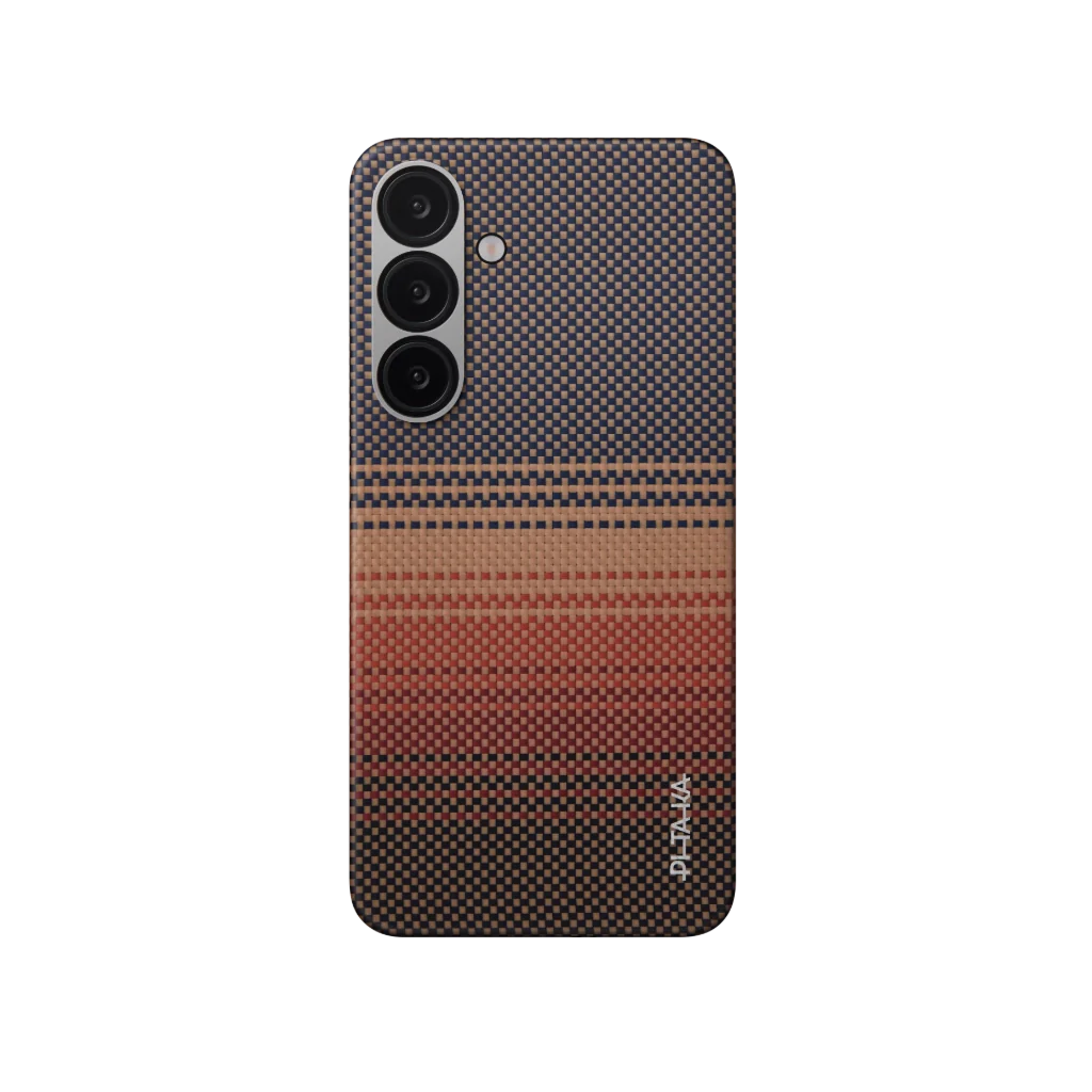 PITAKA Tactile Woven Case for Samsung Galaxy S25 Sunset Moonrise Series