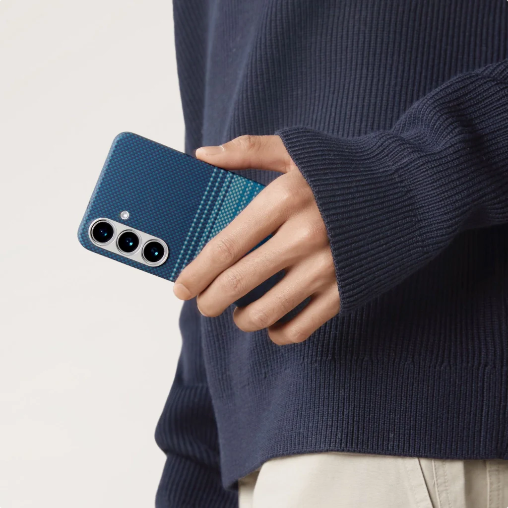 PITAKA Tactile Woven Case for Samsung Galaxy S25+ Sunset Moonrise Series