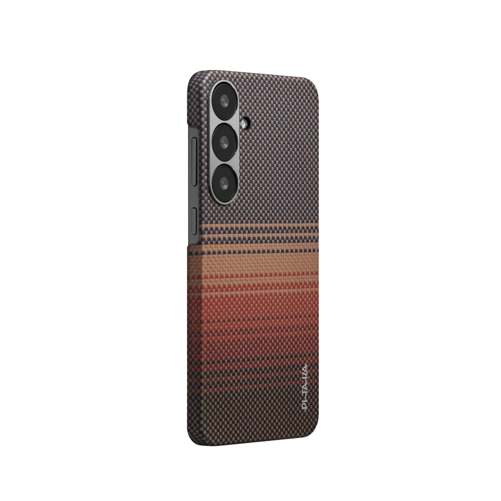 PITAKA Tactile Woven Case for Samsung Galaxy S25+ Sunset Moonrise Series