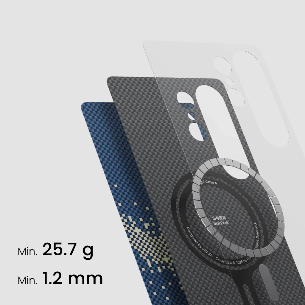 PITAKA Tactile Woven Case for Samsung Galaxy S25 Ultra StarPeak Series MILKY WAY GALAXY