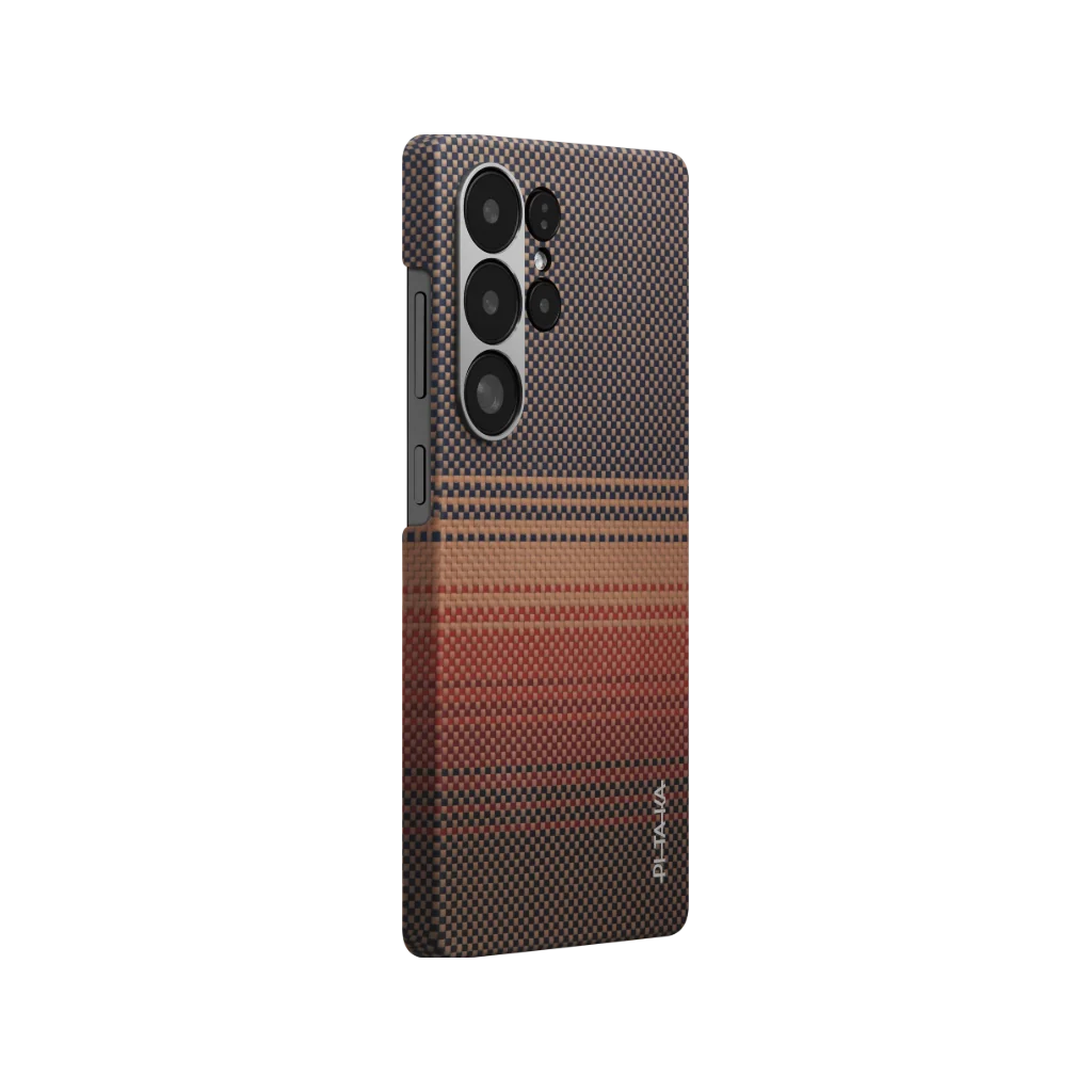 PITAKA Tactile Woven Case for Samsung Galaxy S25 Ultra Sunset Moonrise Series