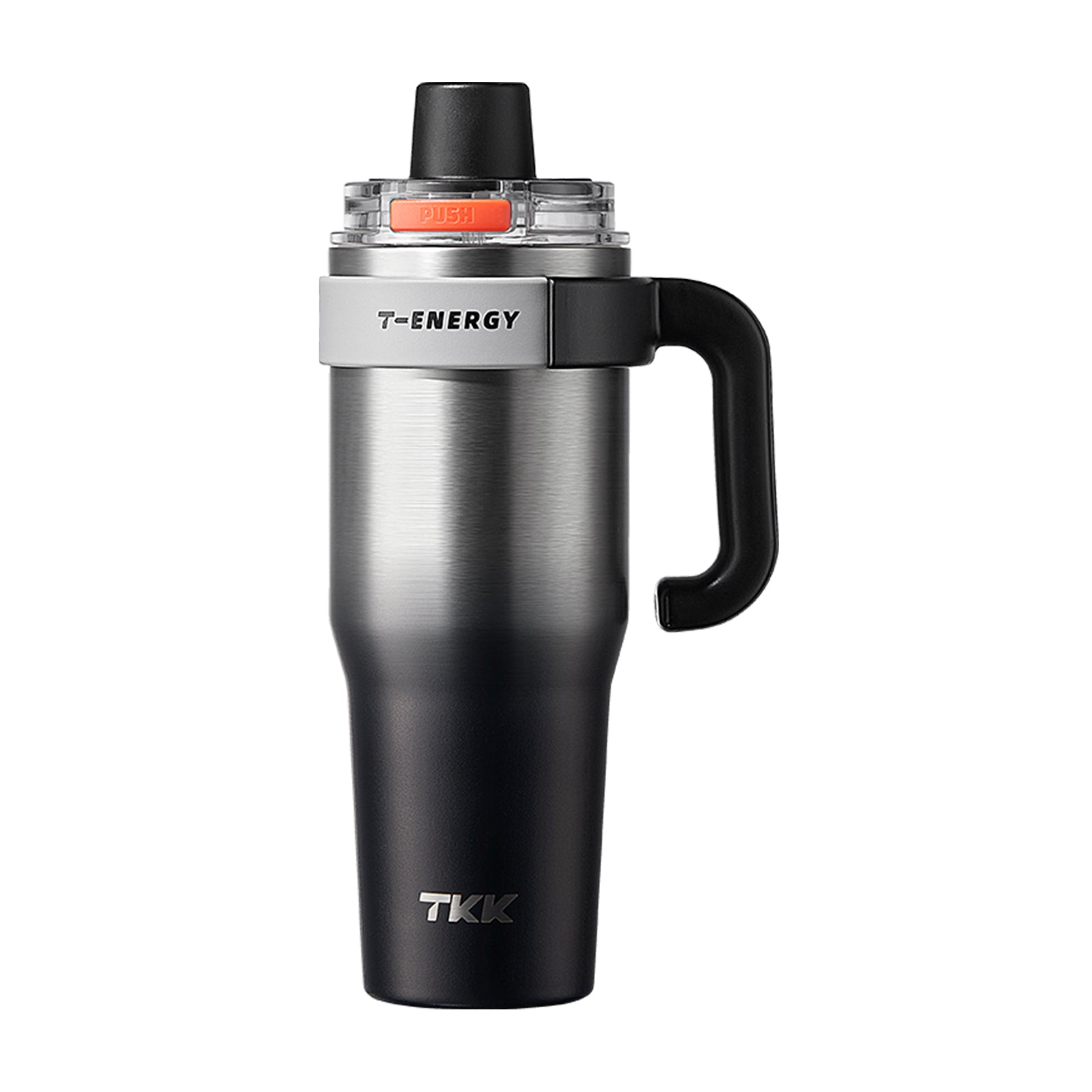 TKK Ceramic Coating Tumbler with Handle, Double Wall Vacuum Bottle With Straw and Lid, Hot for 12hrs and Cold For Up to 24hrs