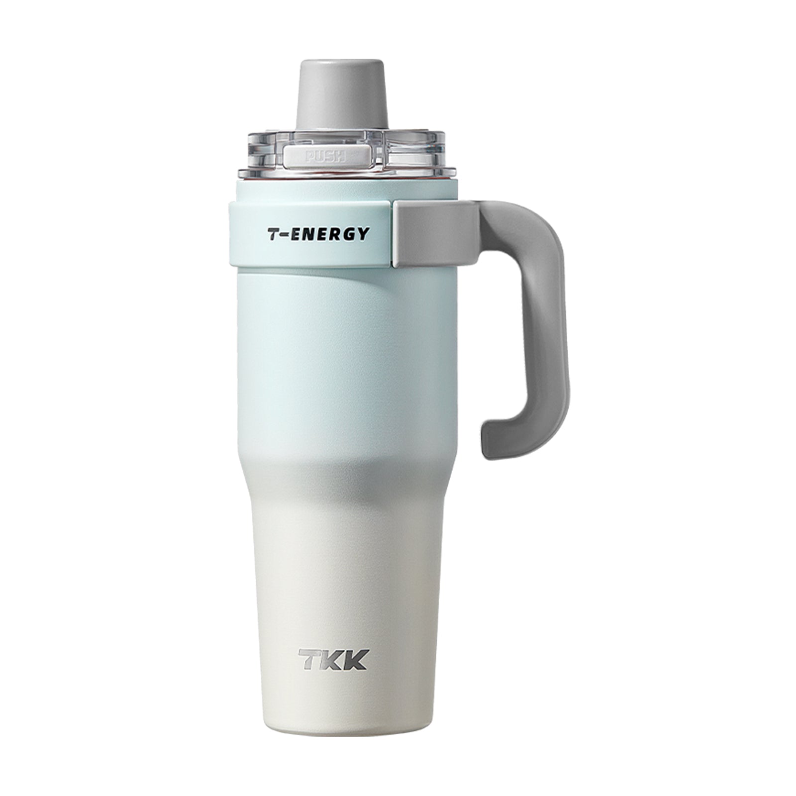 TKK Ceramic Coating Tumbler with Handle, Double Wall Vacuum Bottle With Straw and Lid, Hot for 12hrs and Cold For Up to 24hrs