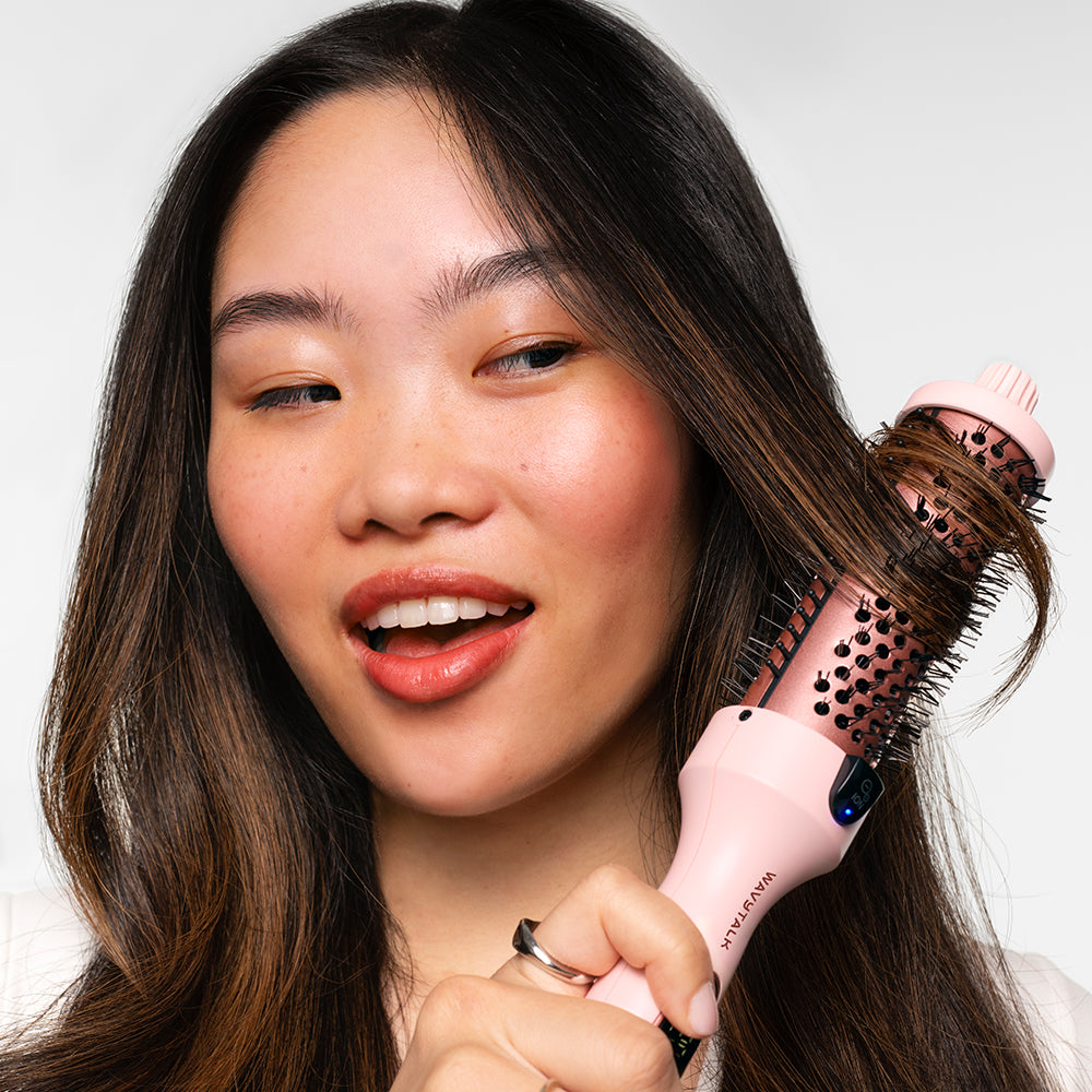Wavytalk Blowout Boost Thermal Brush,1.5 inch Heated Round Brush for Blowout Look