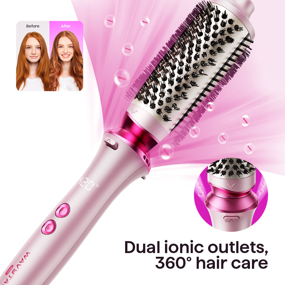 Wavytalk Heatwave Pro 5 in 1 Curling Iron, with Brush and 4 Interchangeable Ceramic Wand