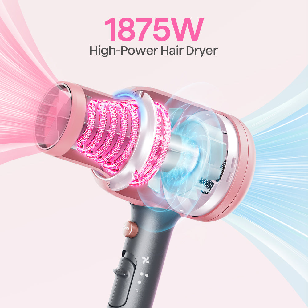 Wavytalk BlownAway Hair Dryer for Curly Hair with Diffuser