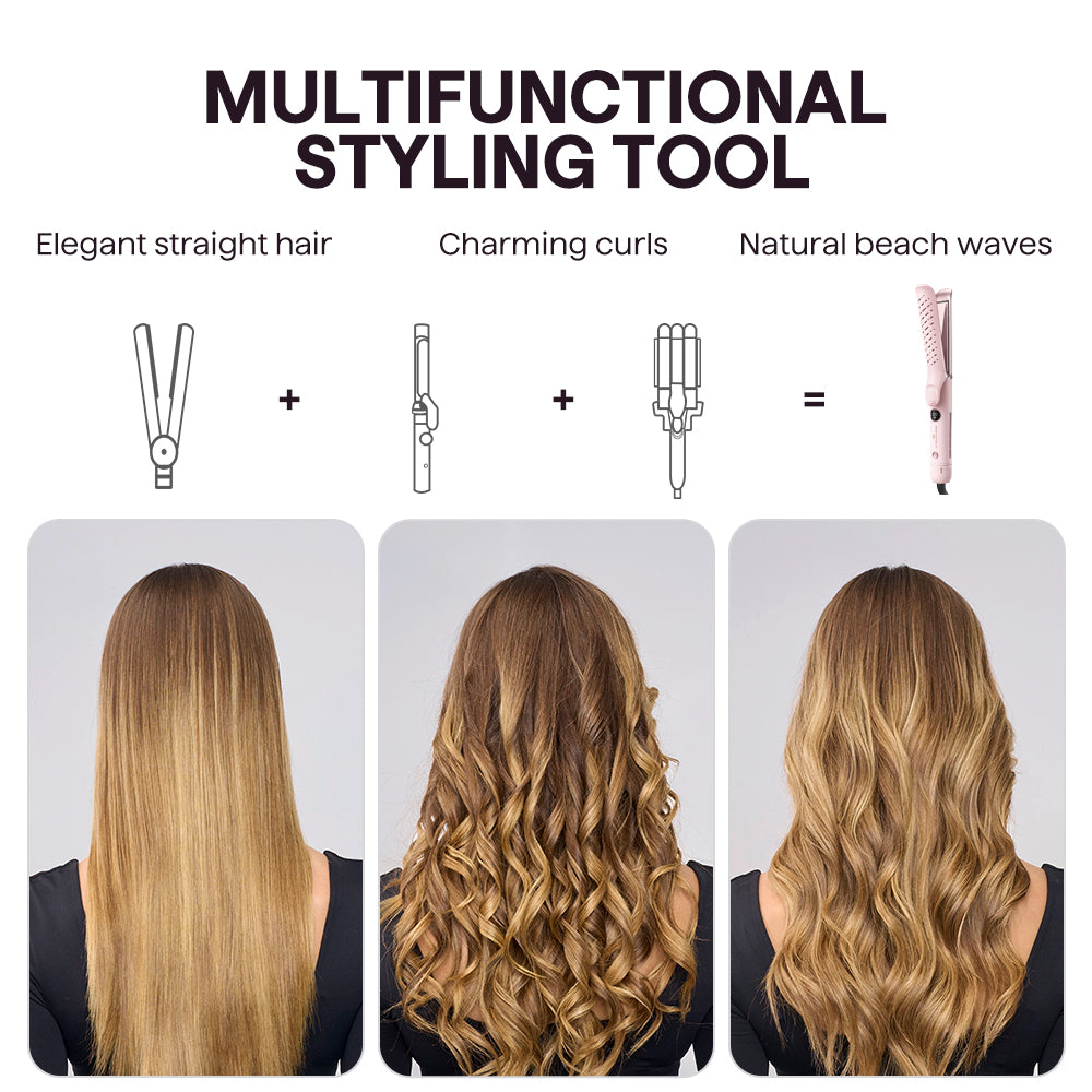 Wavytalk Whirlwind Pro, Upgrade Airflow Styler Curling Iron Flat Iron