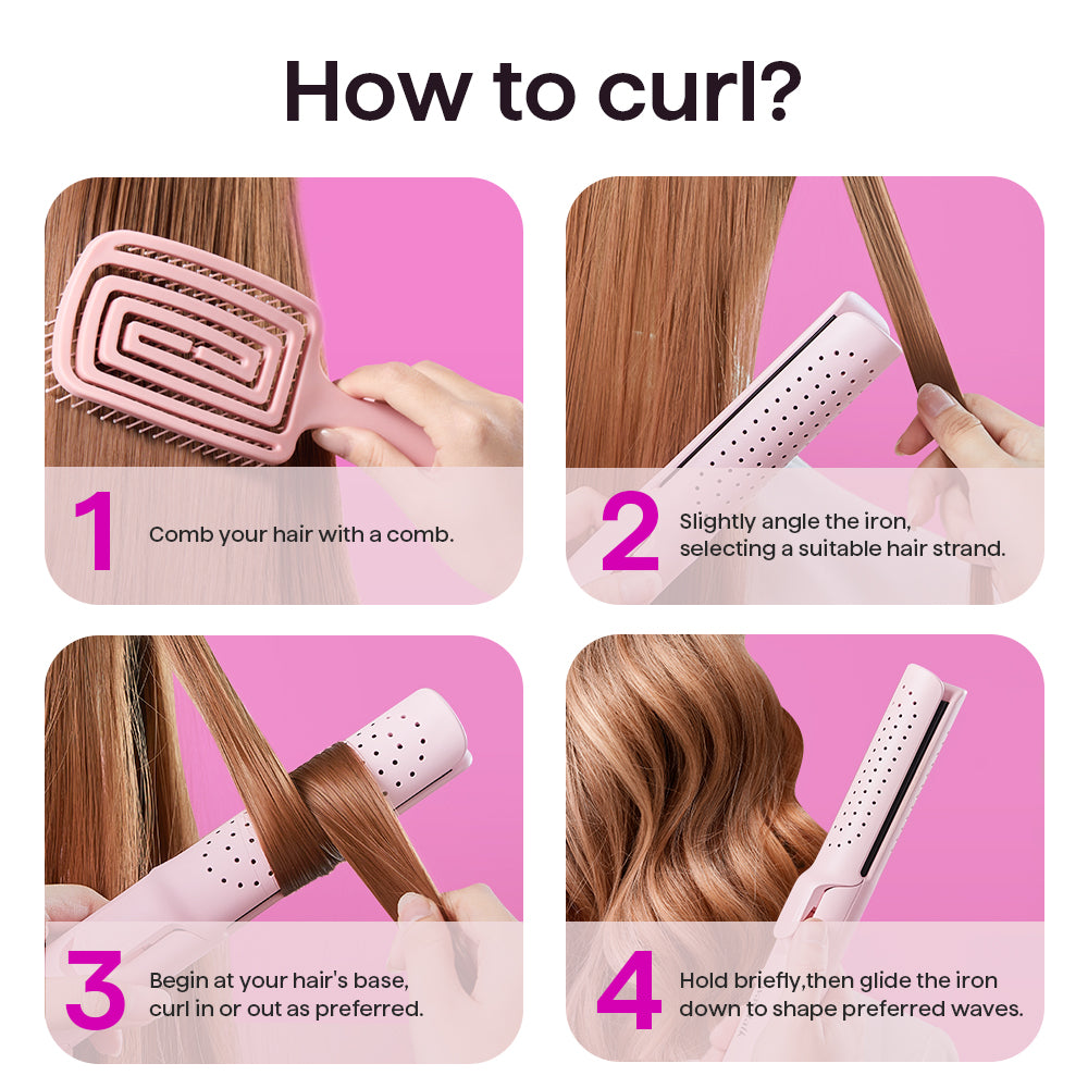 Wavytalk Whirlwind Pro, Upgrade Airflow Styler Curling Iron Flat Iron