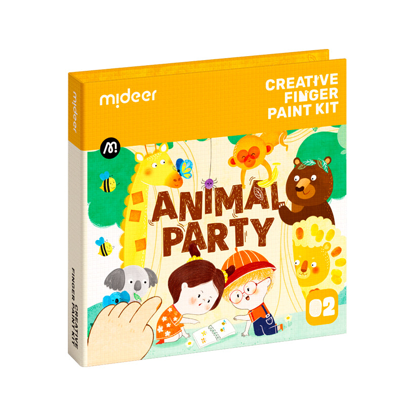Mideer Creative Finger Paint Kit: Animal Party