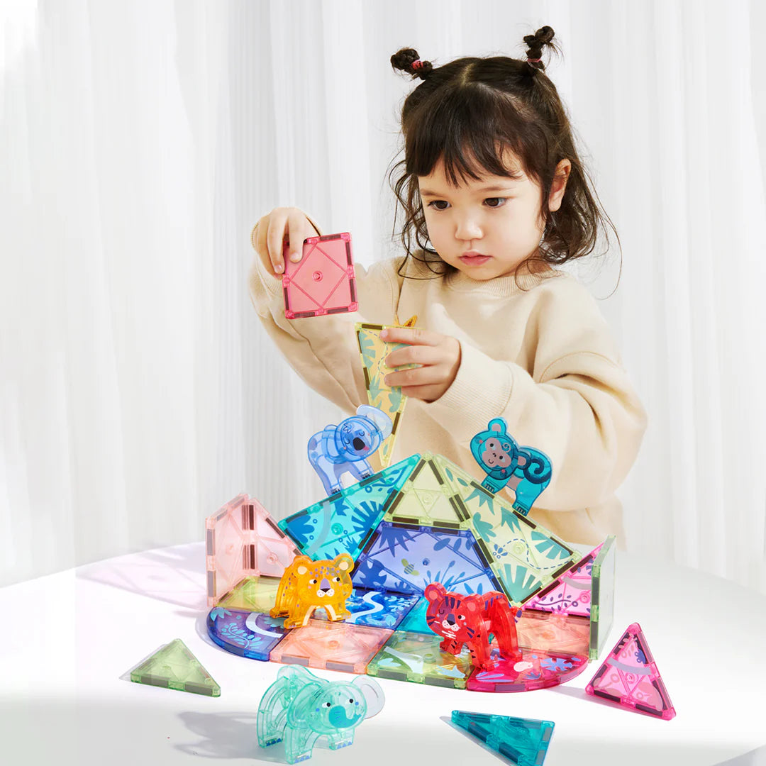 MiDeer Colorful Magnetic Tiles: Wonderful Forest 40P