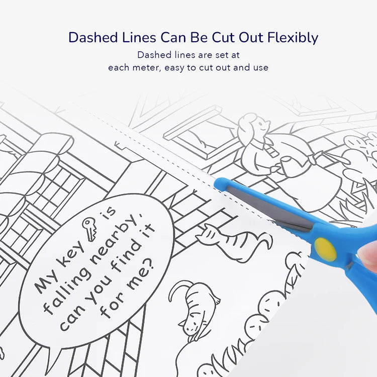 MiDeer 10 Meters Giant Coloring Scroll: City
