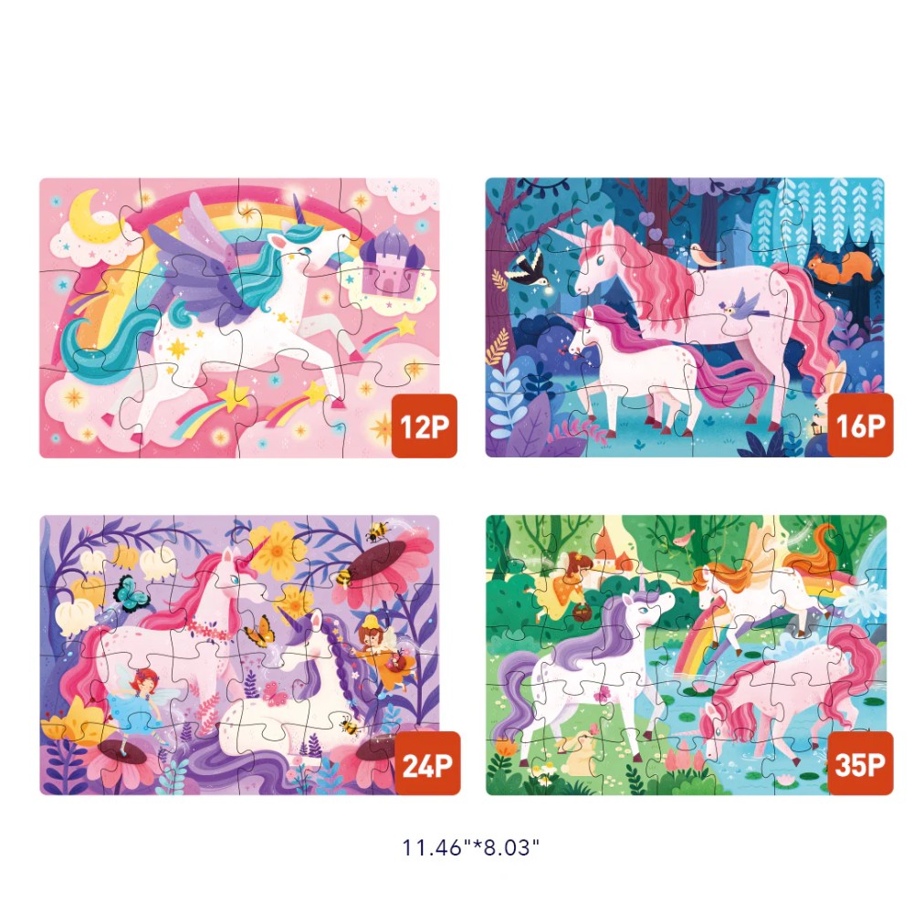 MiDeer Level Up! 4in1 puzzle Set: Unicorn