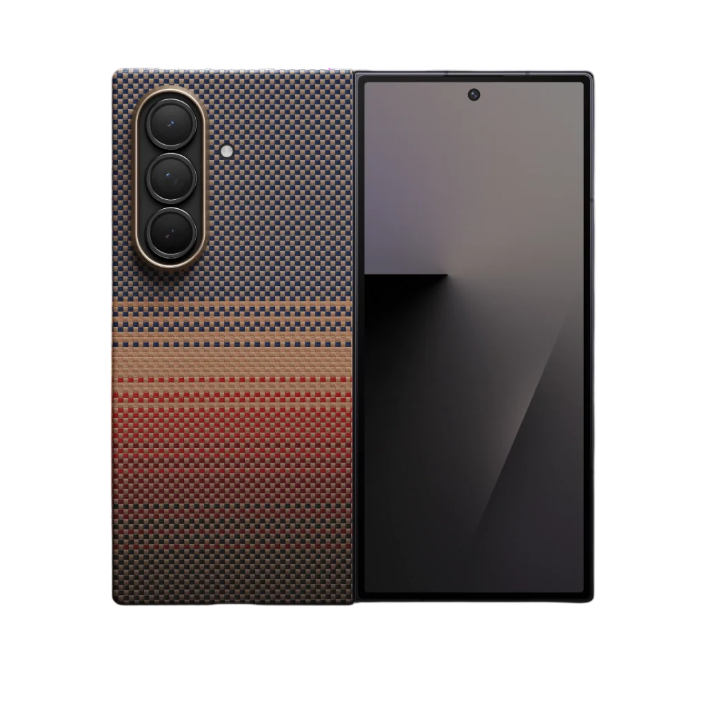 Coque tissée tactile PITAKA pour Samsung Galaxy Z Fold7 Sunset