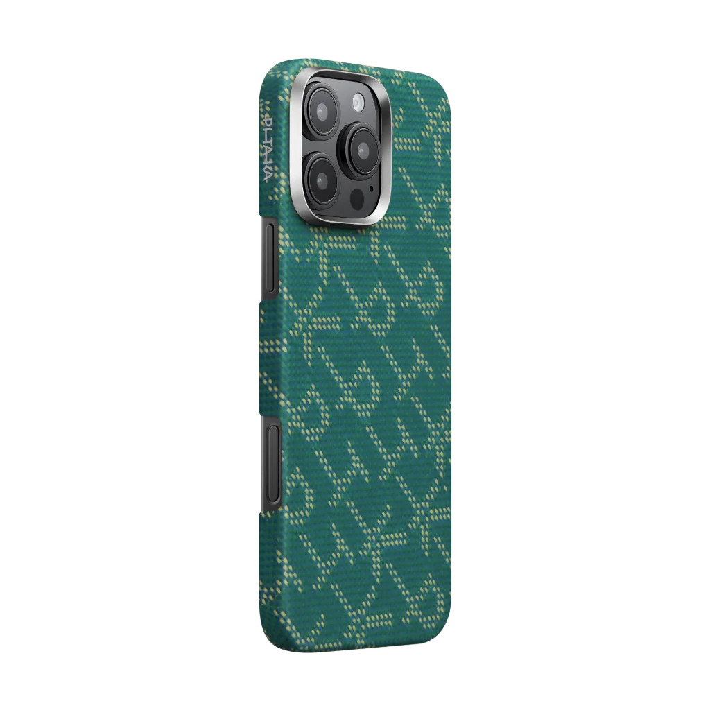 PITAKA Tactile Woven Case for iPhone 16 Pro Max PTK Classic Monogram Series