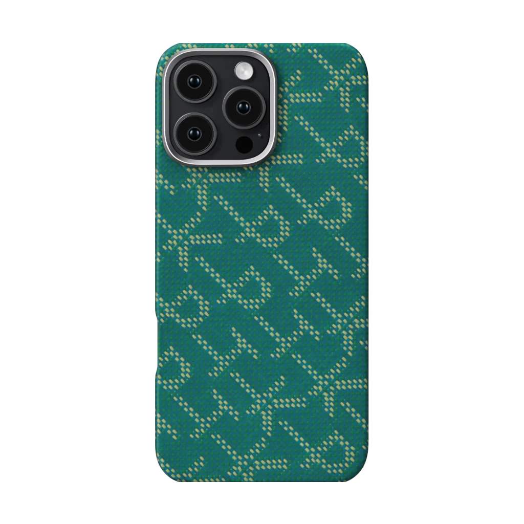 PITAKA Tactile Woven Case for iPhone 16 Pro Max PTK Classic Monogram Series