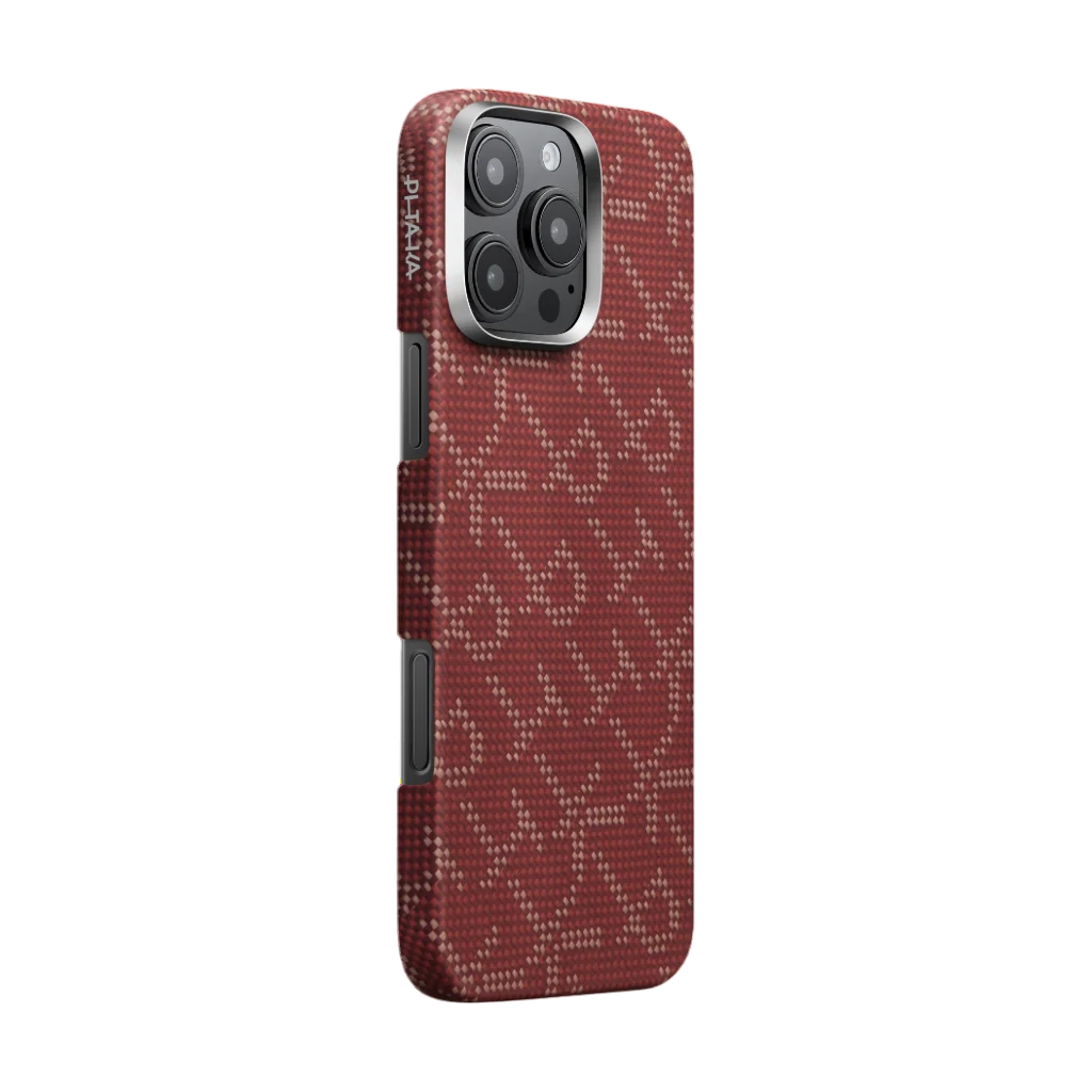 PITAKA Tactile Woven Case for iPhone 16 Pro Max PTK Classic Monogram Series