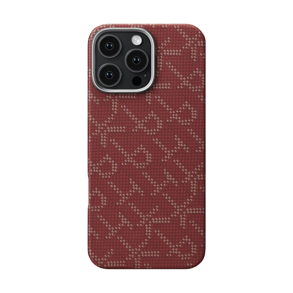 PITAKA Tactile Woven Case for iPhone 16 Pro Max PTK Classic Monogram Series