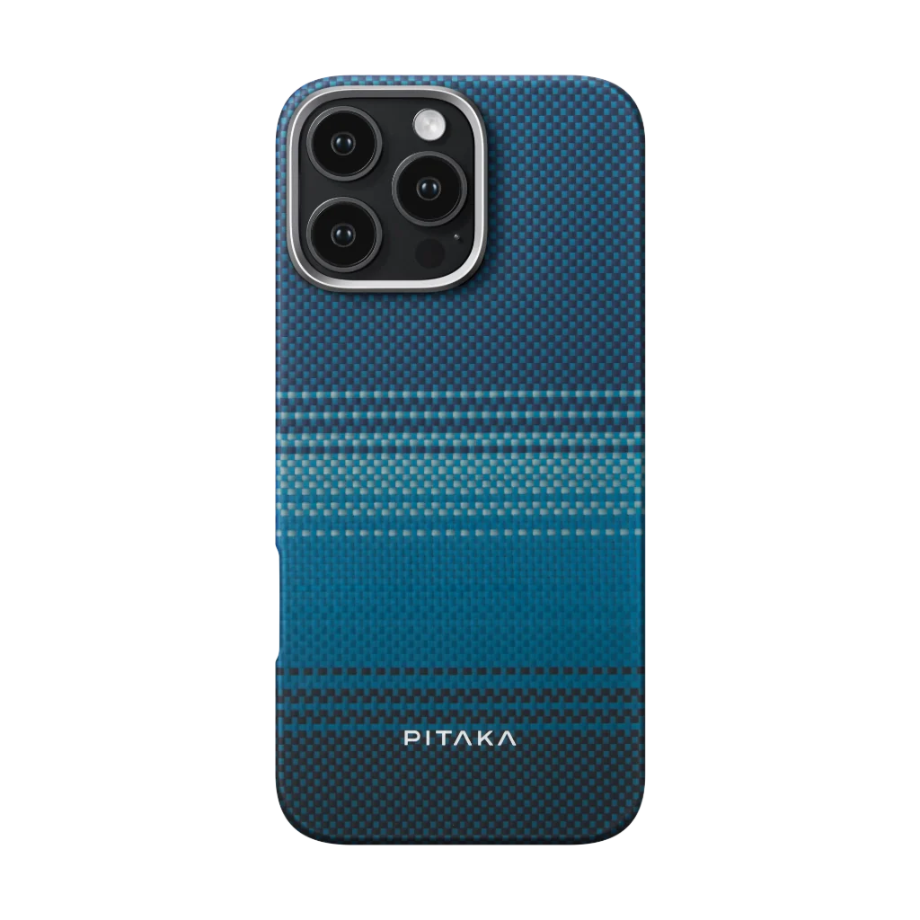 PITAKA Tactile Woven Case for iPhone 16 Pro Max Sunset Moonrise Series