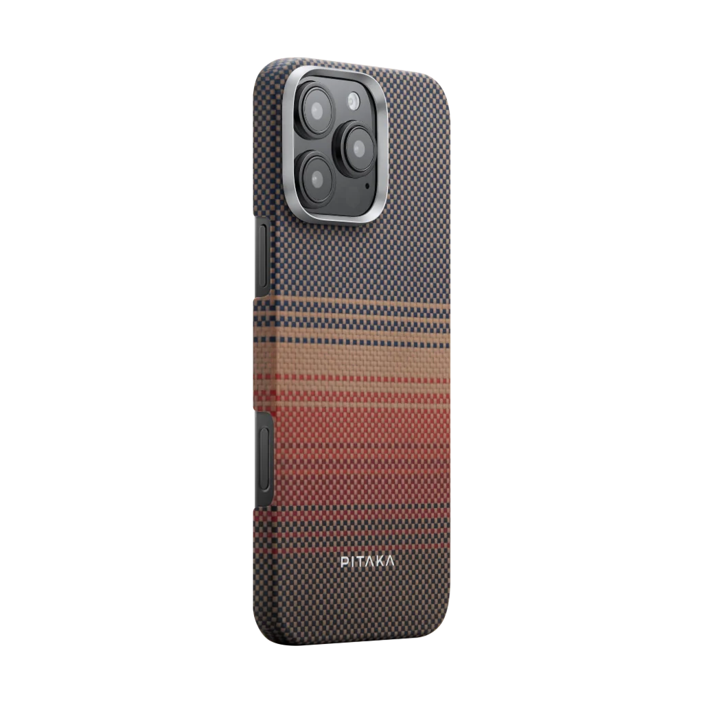 PITAKA Tactile Woven Case for iPhone 16 Pro Max Sunset Moonrise Series