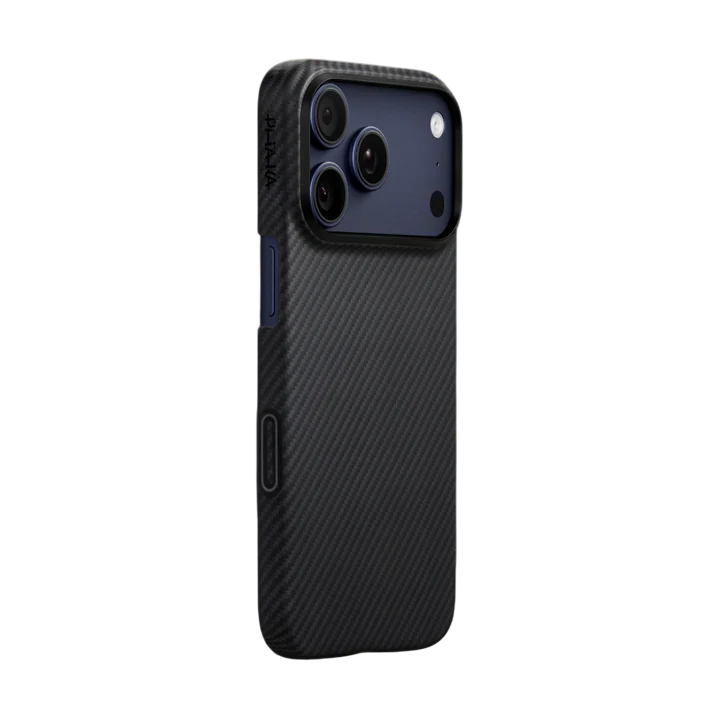 Coque Ultra-Mince PITAKA pour iPhone 17 Pro Max Black/Grey (PitaTap™)