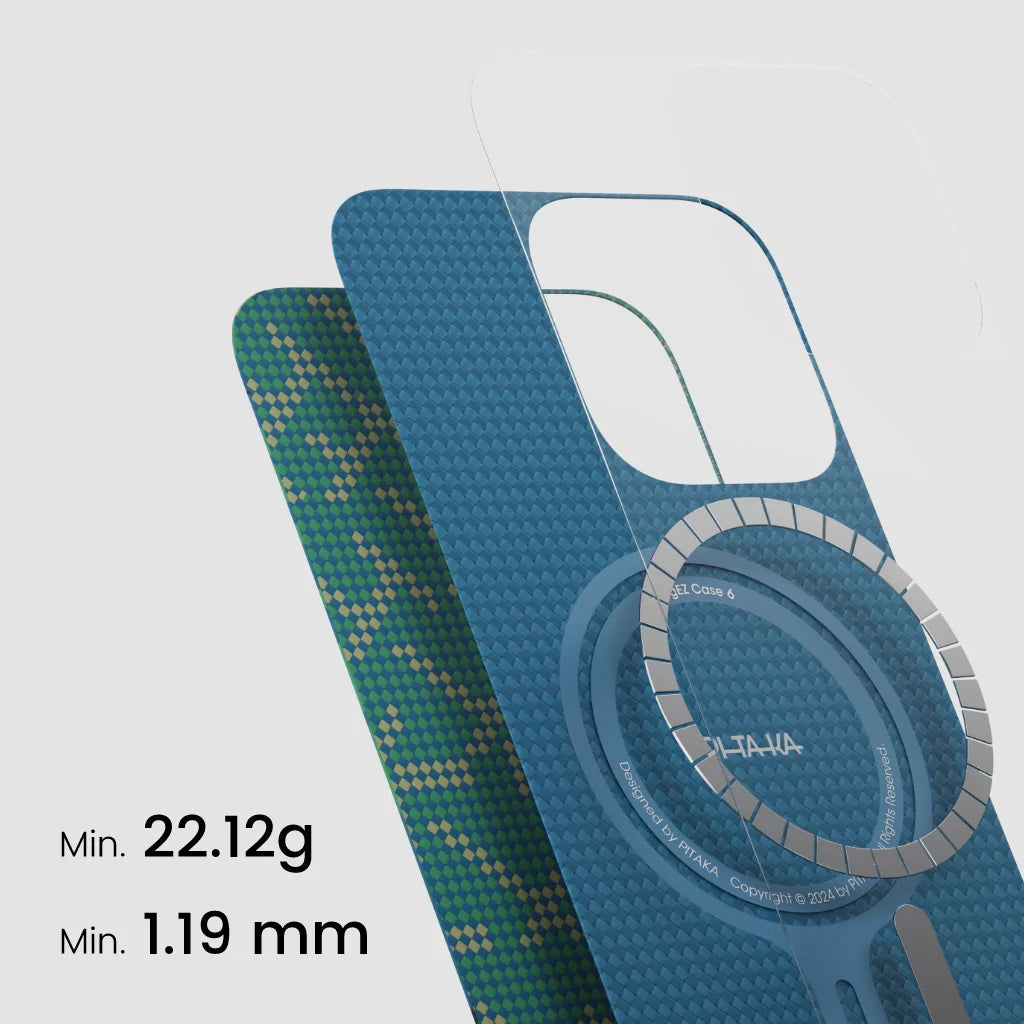 PITAKA Tactile Woven Case for iPhone 16 Pro Max PTK Classic Monogram Series