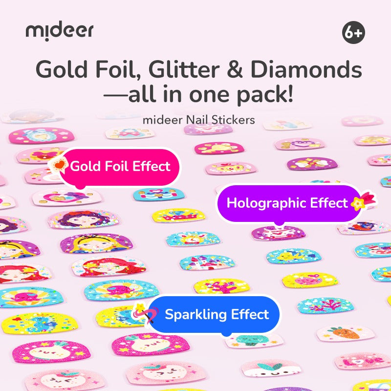Mideer Fashion Nail Stickers : Garden Gathering 300P