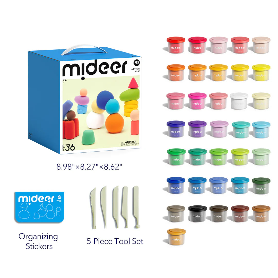 Mideer Airy Fun Clay 36 Colors