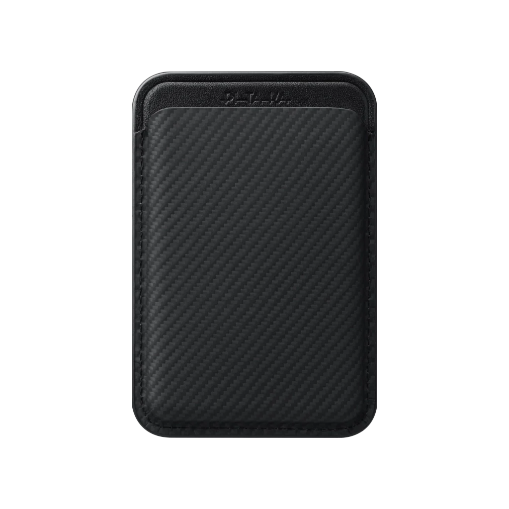 PITAKA Magnetic Woven Wallet Black/Grey