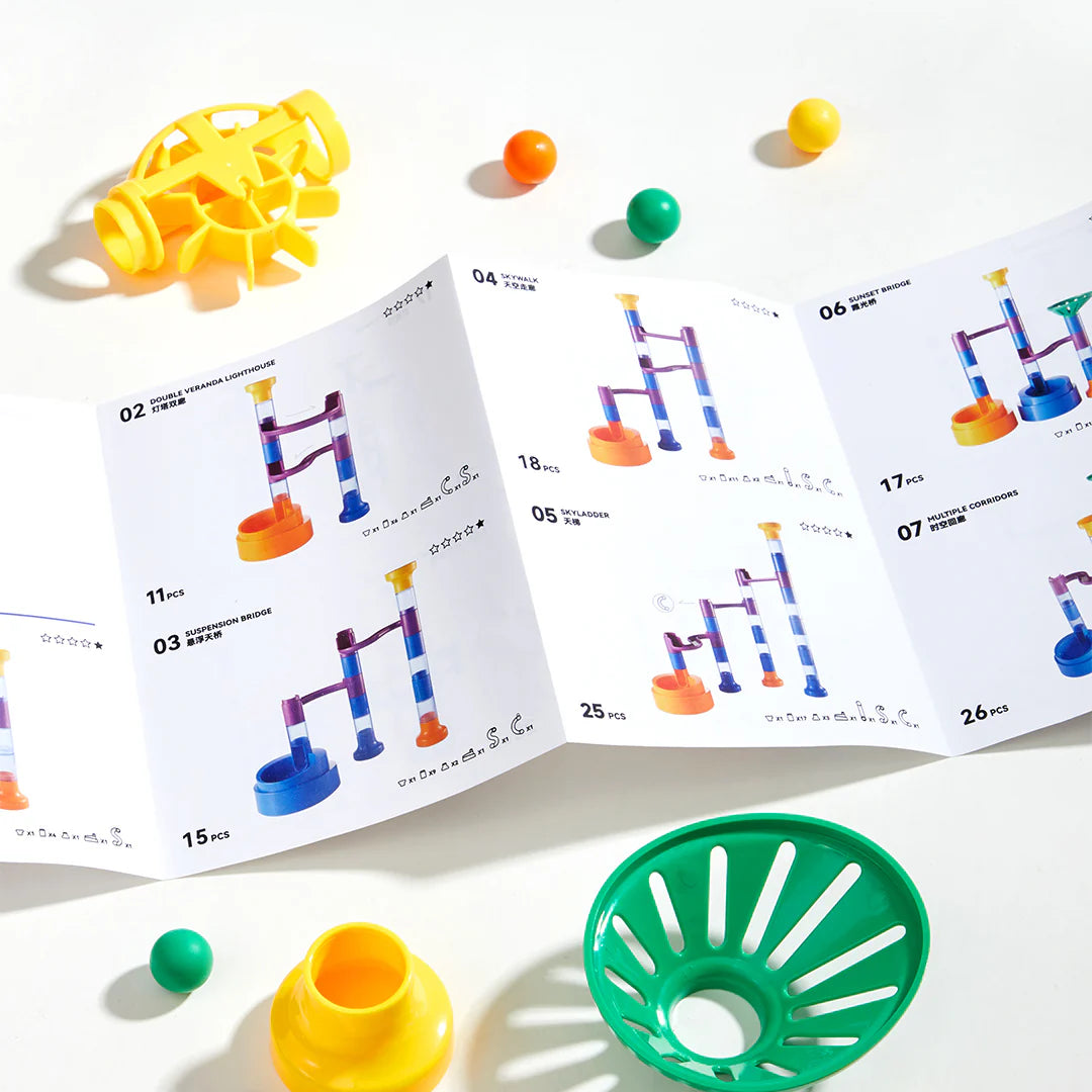 Mideer Track Marble Building Blocks 51P