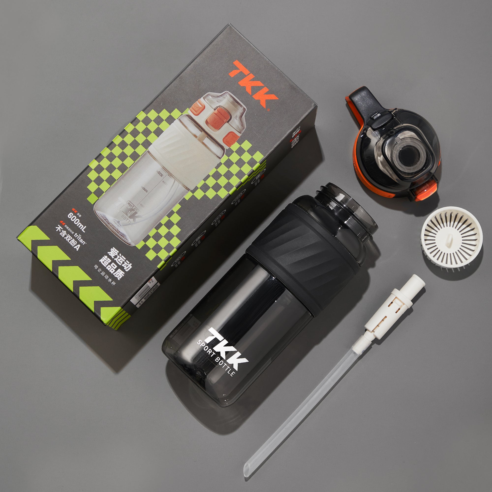 TKK 600ml Safe BPA Free Tritan Leak Proof, Lockable Pop Open Lid Water Bottle