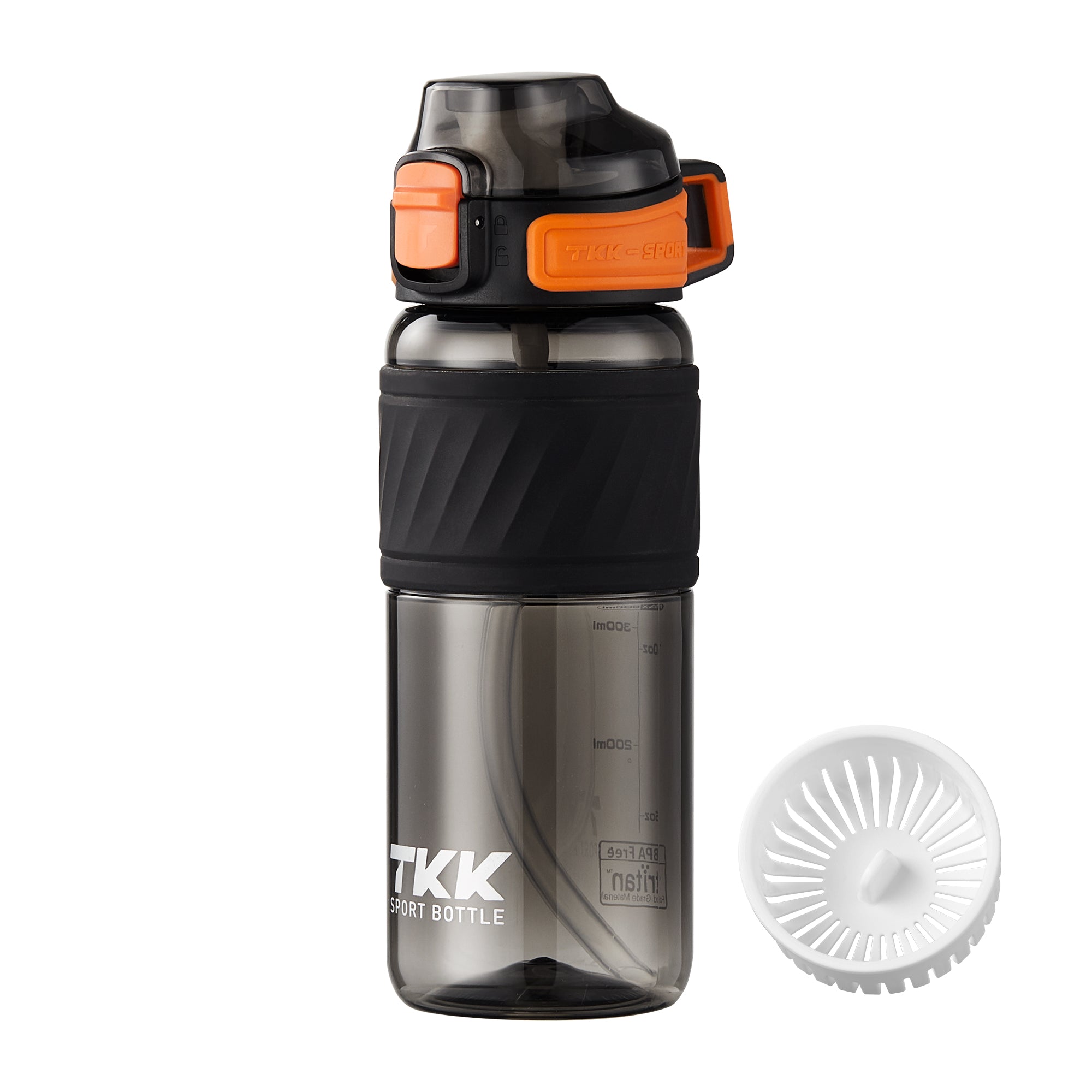 TKK 600ml Safe BPA Free Tritan Leak Proof, Lockable Pop Open Lid Water Bottle