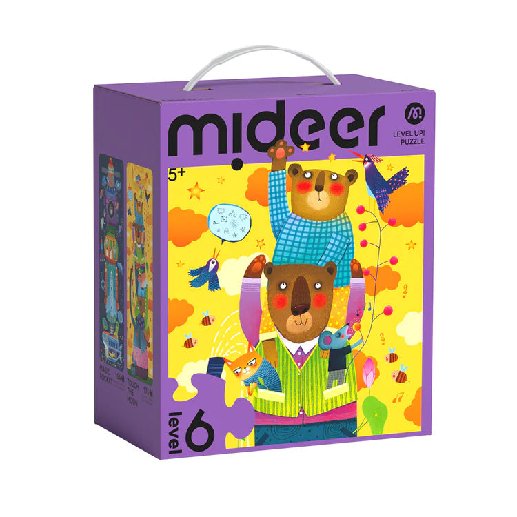 Mideer Level Up! Puzzles with Storage Bag - Level 6: World Imagination 154P-176P