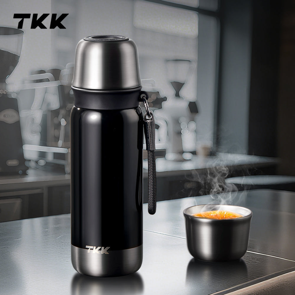 TKK Premium Thermos, Leakproof Vaccum Water Bottle 500ml Stainless Steel