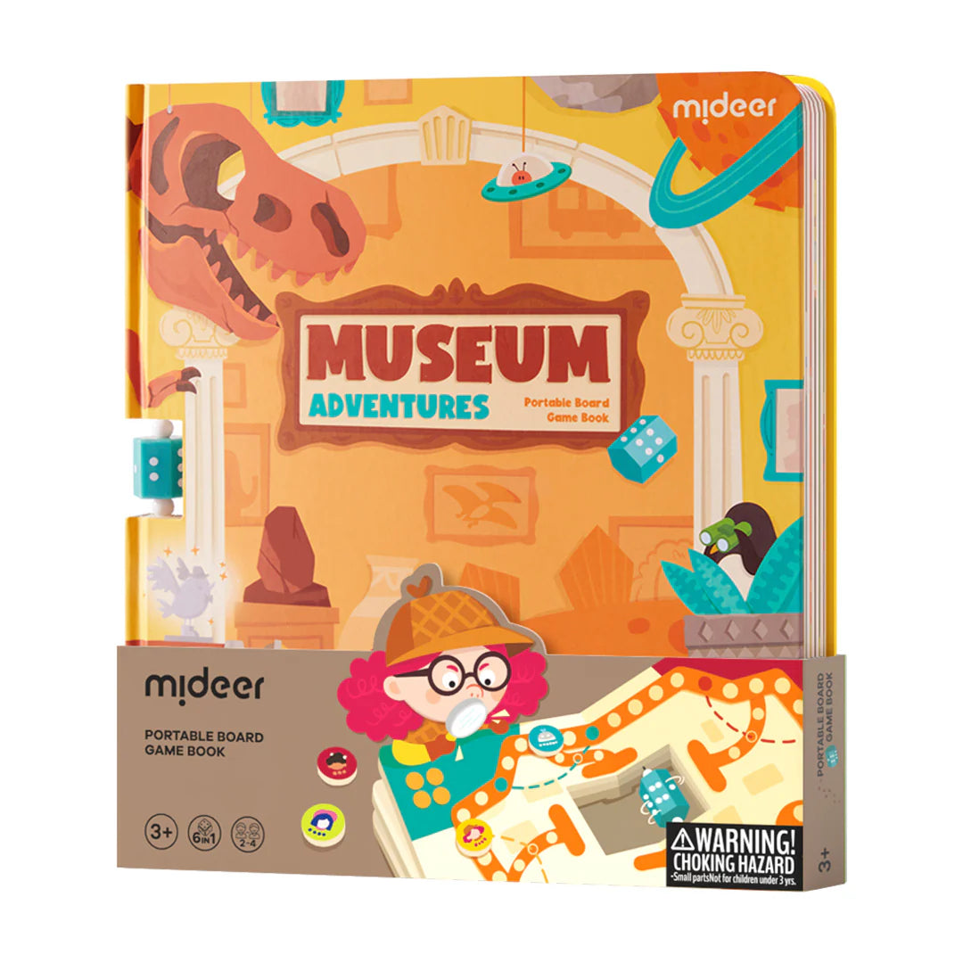 Mideer 6-in-1 Portable Board Game Book: Museum Adventures