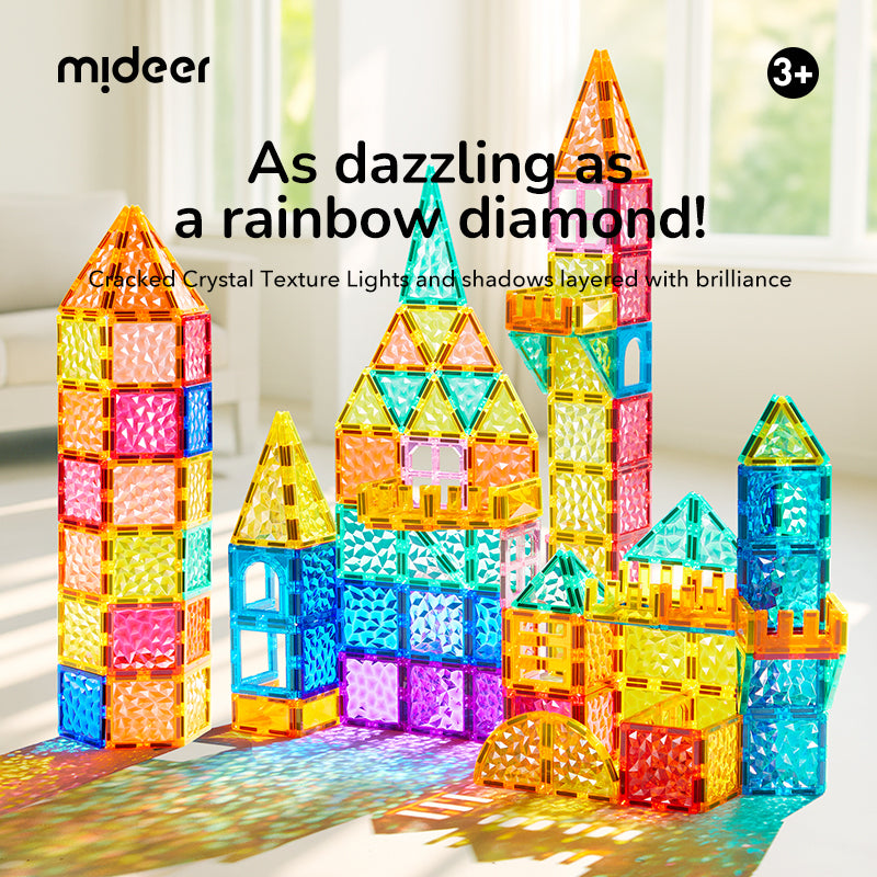 Mideer Prism Magnetic Tiles  90Pcs