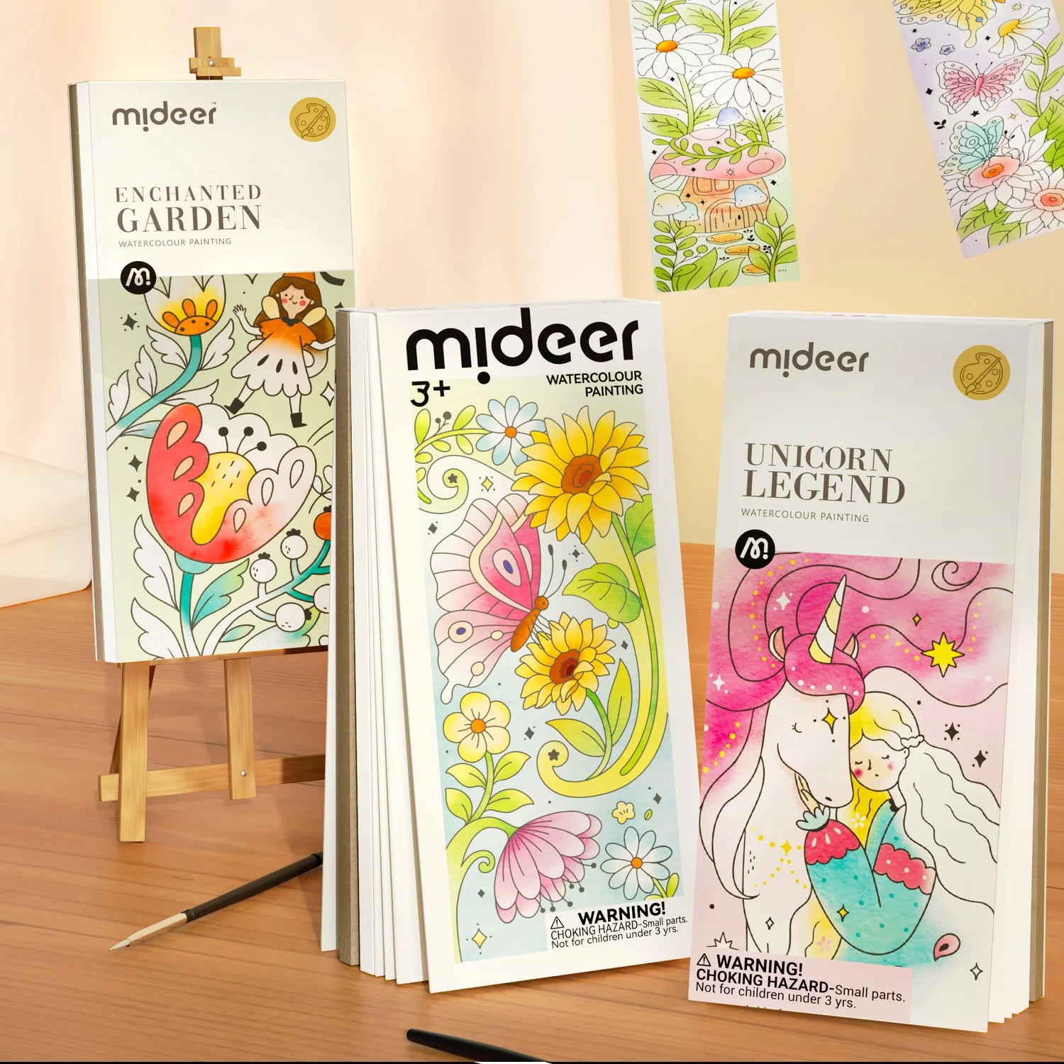 Mideer Watercolor Painting: The Flower And The Butterfly