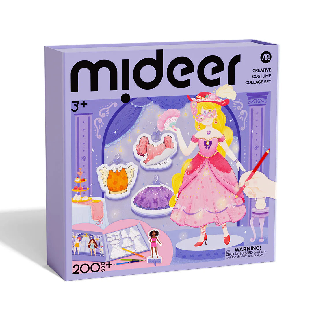 Mideer Creative Costume Collage Set: Sparkling Ball Night