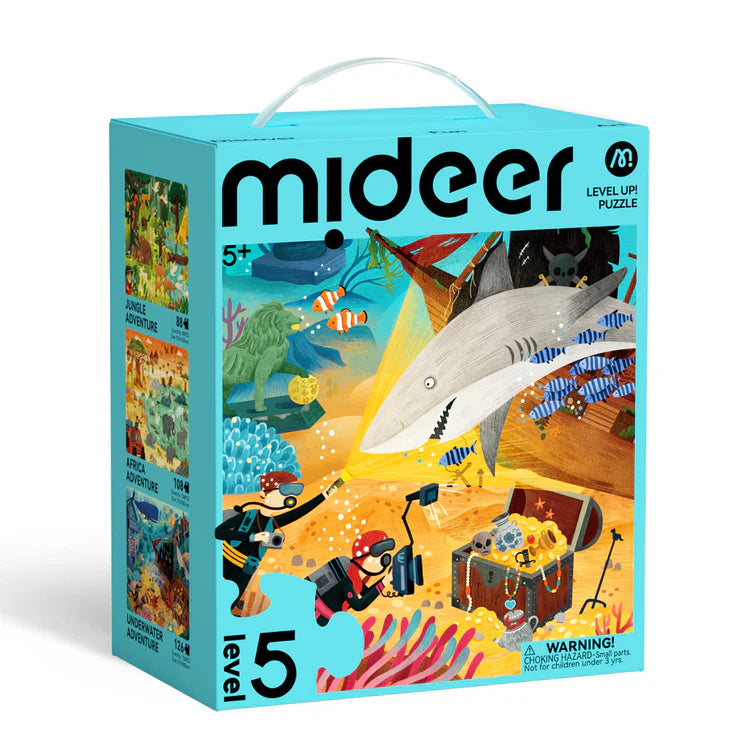 Mideer Level Up! Puzzles with Storage Bag - Level 5: Wonderful Adventure 88P-126P