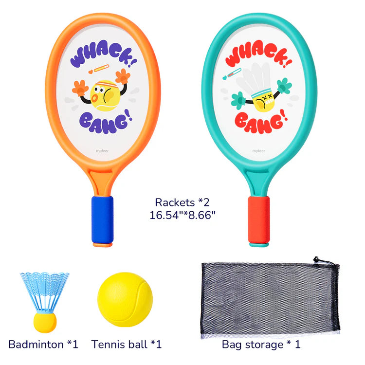 Mideer 2-in-1 Kids Entry-Level Racket