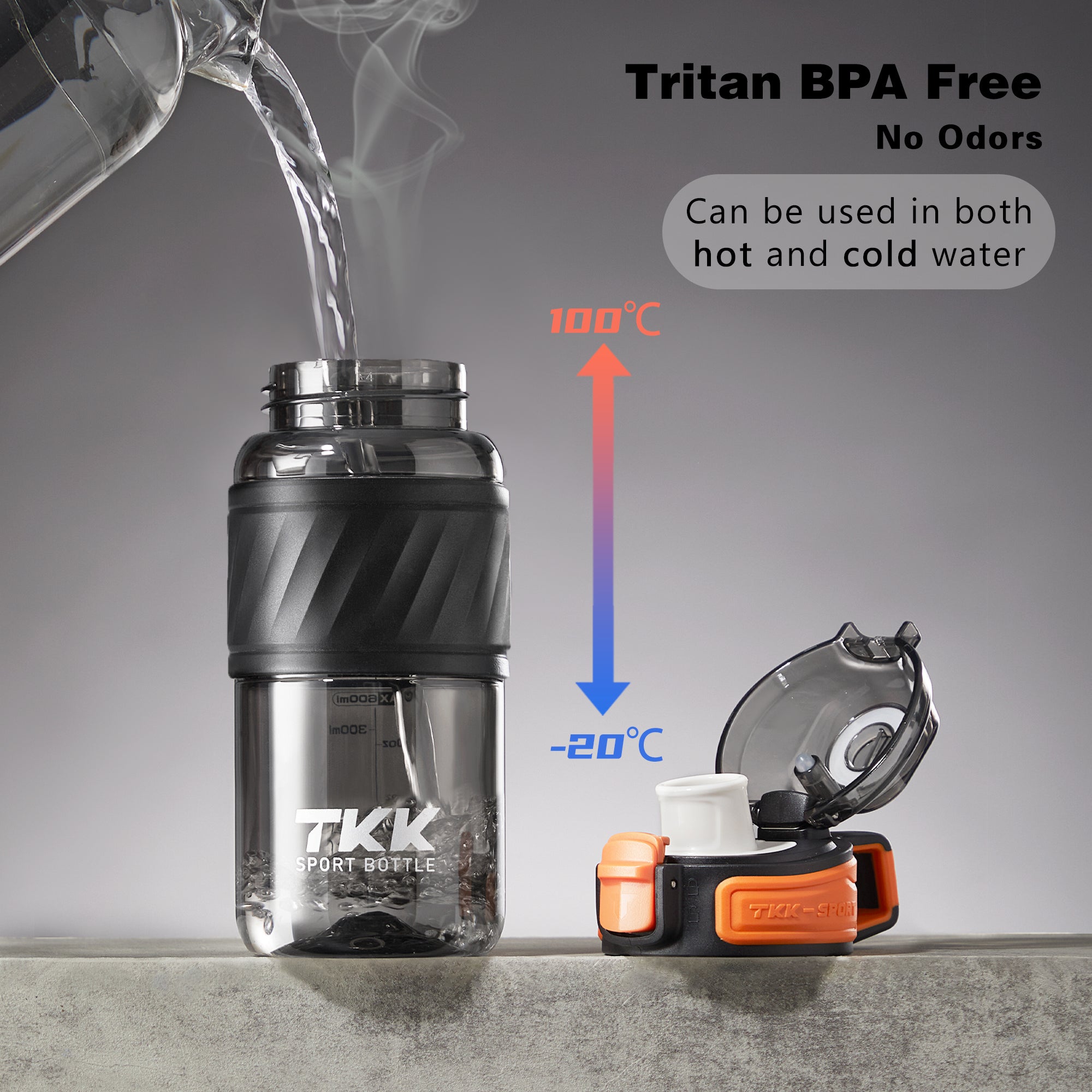 TKK 500ml Safe BPA Free Tritan Leak Proof, Lockable Pop Open Lid Water Bottle