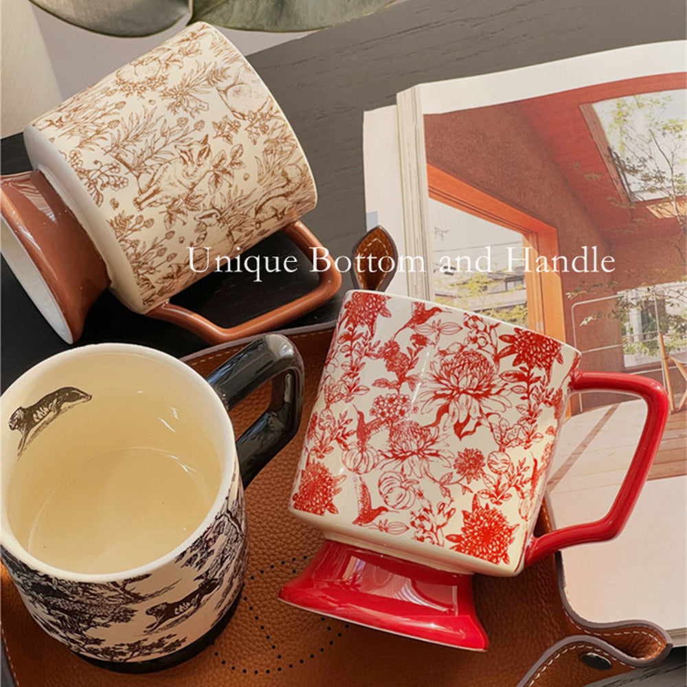 Unique Modern Design Premium Ceramic 400ml Coffe Mug