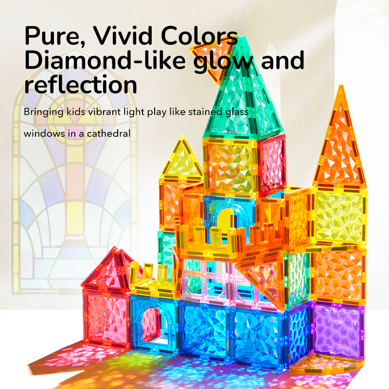 Mideer Prism Magnetic Tiles  90Pcs